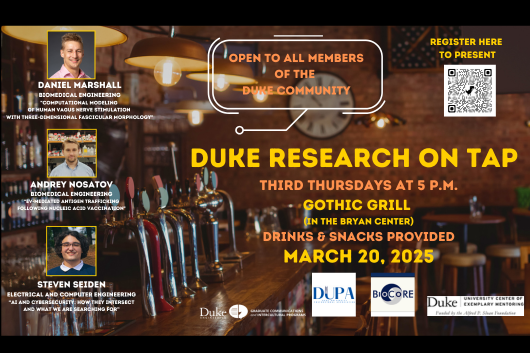 event details with photos and names of 3 speakers